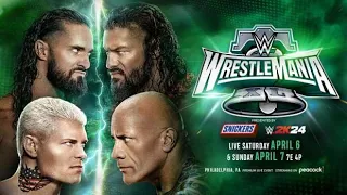 WWE 2K24 LIVE Roman Reigns The Rock Vs Cody Rhodes Seth Rollins WWE2K24 PC