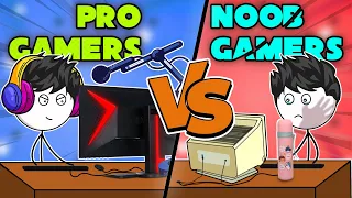 Noob Gamers VS Pro Gamers