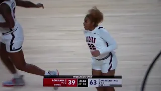 Jackson State's Shelomi Sanders hits jumper vs. Louisiana