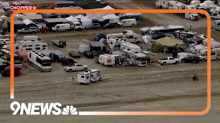 Aerial view from Burning Man festival