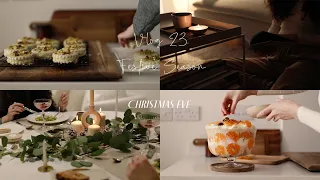 Christmas Eve Day | Christmas Dinner and Treats | Slow Living Silent Vlog | Baking Video Aesthetic