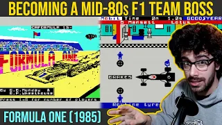 Let's Play F1 Manager 1985 (ZX Spectrum)