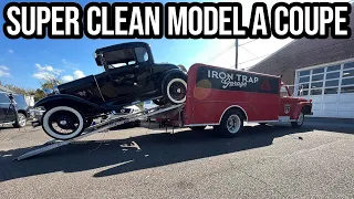 Saving A 1931 Ford Model A Coupe With Our F600 Hot Rod Hauler!!