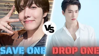 KPOP GAME|| SAVE ONE OR DROP ONE|| male edition 💜