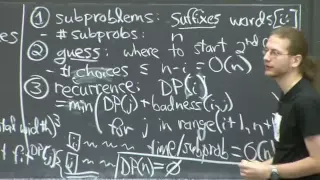 Lecture 20: Dynamic Programming II: Text Justification, Blackjack