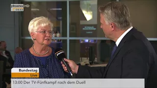 Interview im Bundestag mit Gerda Hasselfeldt und Christine Lambrecht am 05.09.17