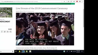 Dartmouth Class of 2019 Commencement