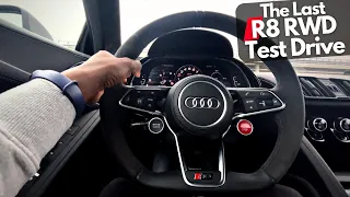 The LAST Audi R8 V10 Performance RWD POV: test drive