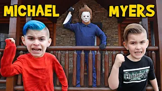 ESCAPE MICHAEL MYERS CABIN (In Real Life) POSTMASTER FOUND US! FUNhouse Family