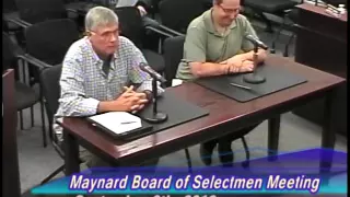 Maynard Board of Selectmen Meeting 9-6-16