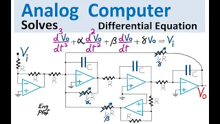 Analog Computer solves Differential Equation