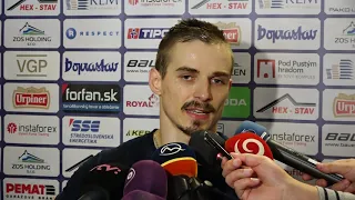 Daniel Brejčák po zápase so Zvolenom (2. zápas finále)