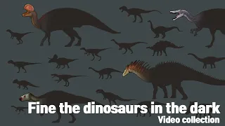 Discover the dinosaurs in the dark |  Video collection 4 | What kind of dinosaur is it? | 어둠속 공룡알아보기