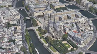 Notre Dame by Google Earth