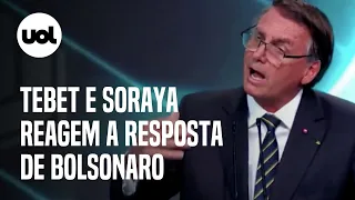 Debate: Bolsonaro chama Soraya de 'estelionatária' e defende compra de Viagra para militares