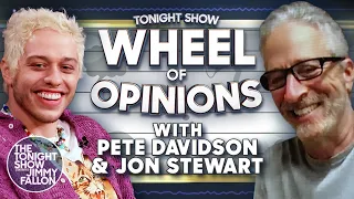 Wheel of Opinions with Pete Davidson and Jon Stewart | The Tonight Show Starring Jimmy Fallon