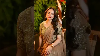 yumna Zaidi in All saree look 😍😍😍#yumnazaidi #terebin #nayab #pakistanishorts🤗🤗