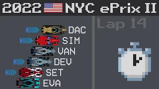 2022 New York City E-Prix Race 2 Timelapse