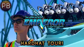Emperor Hardhat Tour & Construction Update | Trains & Major Details Revealed! SeaWorld San Diego
