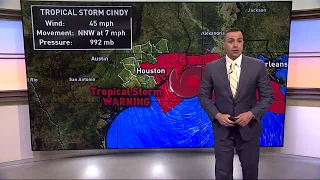 The latest on Tropical Storm Cindy | 2 a.m.