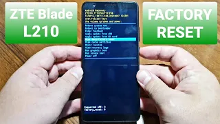 ZTE BLADE L210 factory reset / сброс до заводских настроек