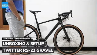 Twitter RS-22 Gravel Bike Unboxing & Setup | Bike Workshop | MauGowes