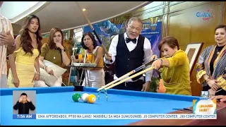 'World of Billiards Hall of Famer’ Efren ‘Bata’ Reyes, nagturo ng billiards sa Unang Hirit!