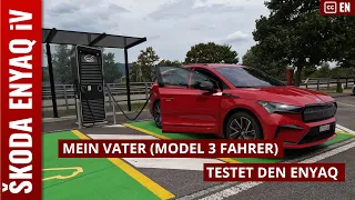 1300km mit dem Skoda ENYAQ zur Familie. Mein Vater testet den ENYAQ, fährt sonst Tesla Model 3