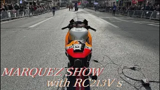 Marc Marquez show in Madrid with rc213v s