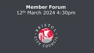 Member Forum - Questions & Statements from Councillors - Tuesday, 12th March, 2024 4.30 pm