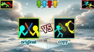 supreme duelist stickman 🇻🇳 original vs copy 🇳🇿 #animation #gaming #stickman #shorts