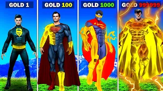 Gold 1 SUPERMAN into GOLD 999999 SUPERMAN in GTA 5!