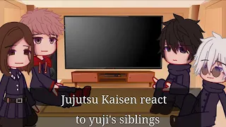 Jujutsu Kaisen react to Yuji's Siblings ||First video