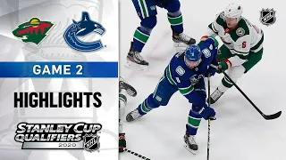 NHL Highlights | Wild @ Canucks, GM2 - Aug. 4, 2020