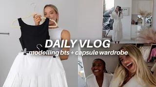 DAILY VLOG | Modelling BTS + New Capsule Wardrobe Staples 🤍