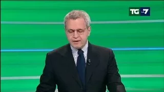 Problema tecnico per Enrico Mentana: "Non ci credo. Potete immaginare...  Un servizio a piacere?"