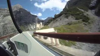Stelvio pass in Italy. Uphill. September 2011