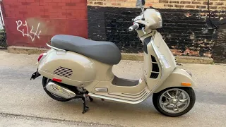 2023 Vespa GTS 300 Beige Avvolgente walk around