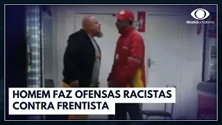 Homem faz ofensas racistas contra frentista em Curitiba | Jornal da Band