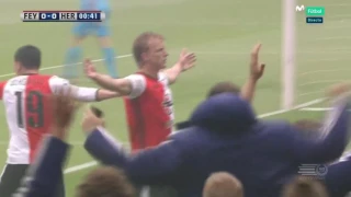 Dirk Kuyt goal  Feyenoord Heracles (1-0)
