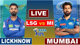 LIVE: MI VS LSG, Match 48 | IPL Live Scores and Commentary | Mumbai Vs Lucknow | 2nd Inn Last 6 Over