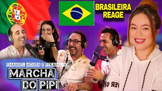 Emoção Única: Brasileira Reage a Emanuel Moura - 'Marcha do Pipi'! 🎤 #ReaçãoMusical #EmanuelMoura