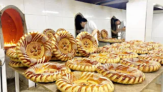 From 18 bags of flour baked (12 forms of bread) per day 5000 pieces