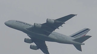 Air France Airbus A380 Flyby Part 2 *Up Close* (AF 54)