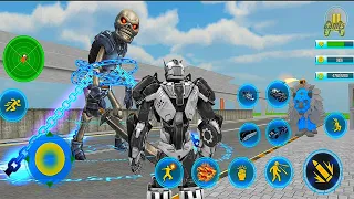 Police Bus Robot Wars Transforming Robot Battle #3 - Android iOS Gameplay