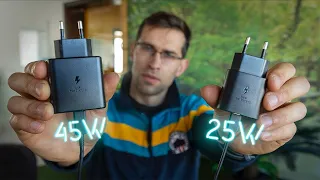 Galaxy S22 Ultra 45W vs 25W charging speed