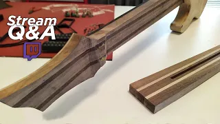Stream Q&A #15: Making Multi-laminate Necks From Strips of Wood