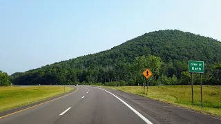 Interstate 86 (I-86) west | Southern Tier Expy | Corning to Bath, NY | Exits 46 - 37