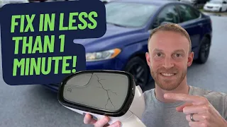 2013 - 2020 Ford Fusion - How to remove and replace broken side view mirror glass - Fix