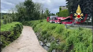 Cantù, ricerche in corso del pensionato inghiottito dal fiume Serenza